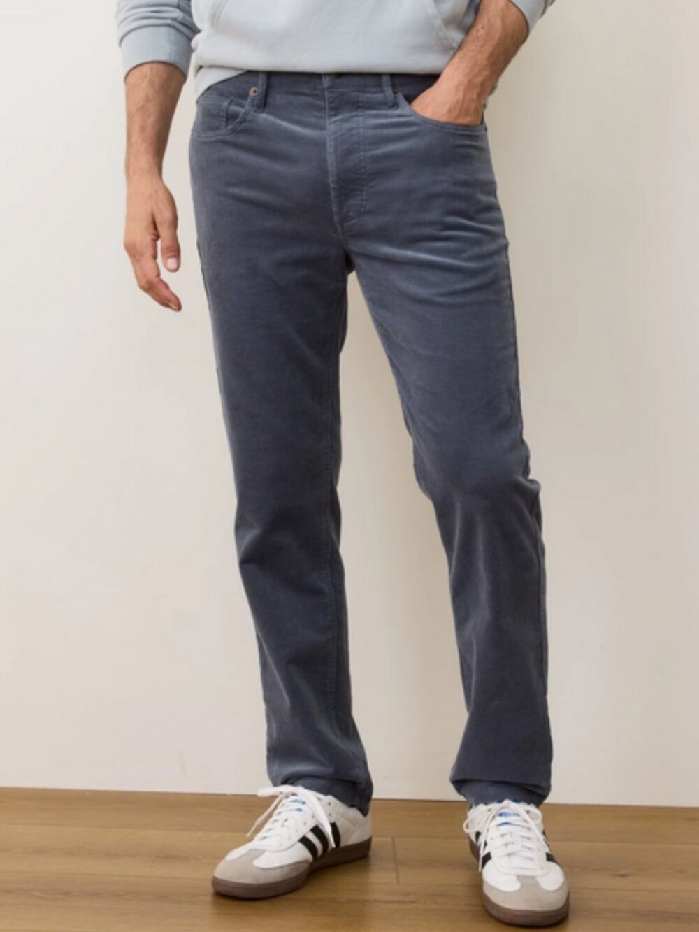 Marine Layer Men's 5-pocket Corduroy Pants, Gray, Slim Straight fit, 36x32 NWT